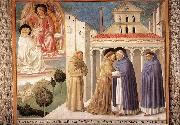 GOZZOLI, Benozzo, Scenes from the Life of St Francis (Scene 4, south wall) sdg